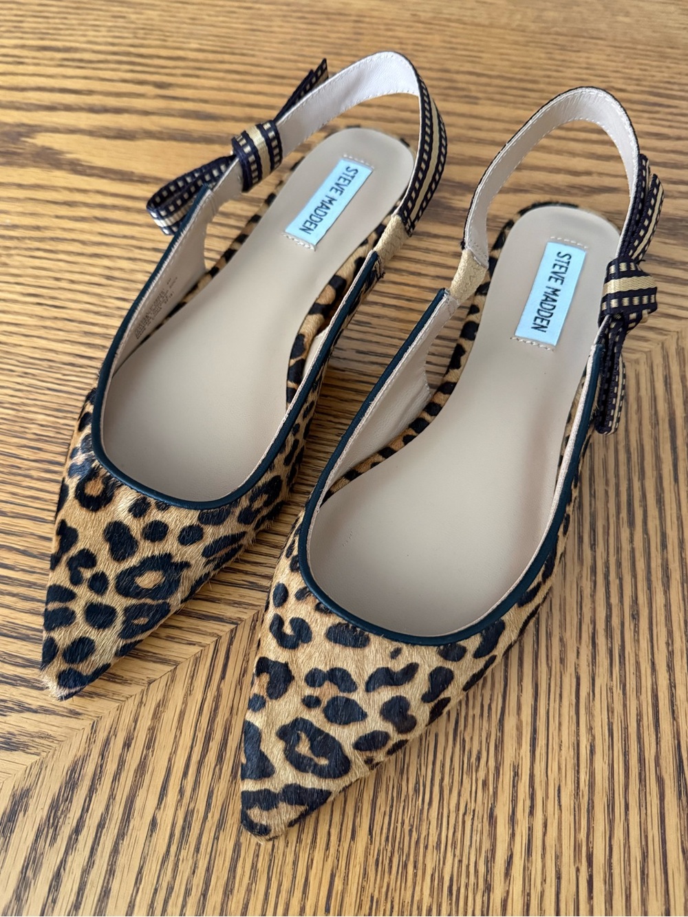 STEVE MADDEN Olsen Slingback Flat - Leopard